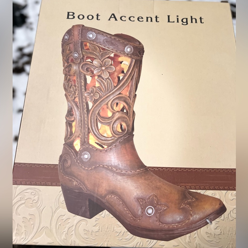 Rustic Boot Lamp